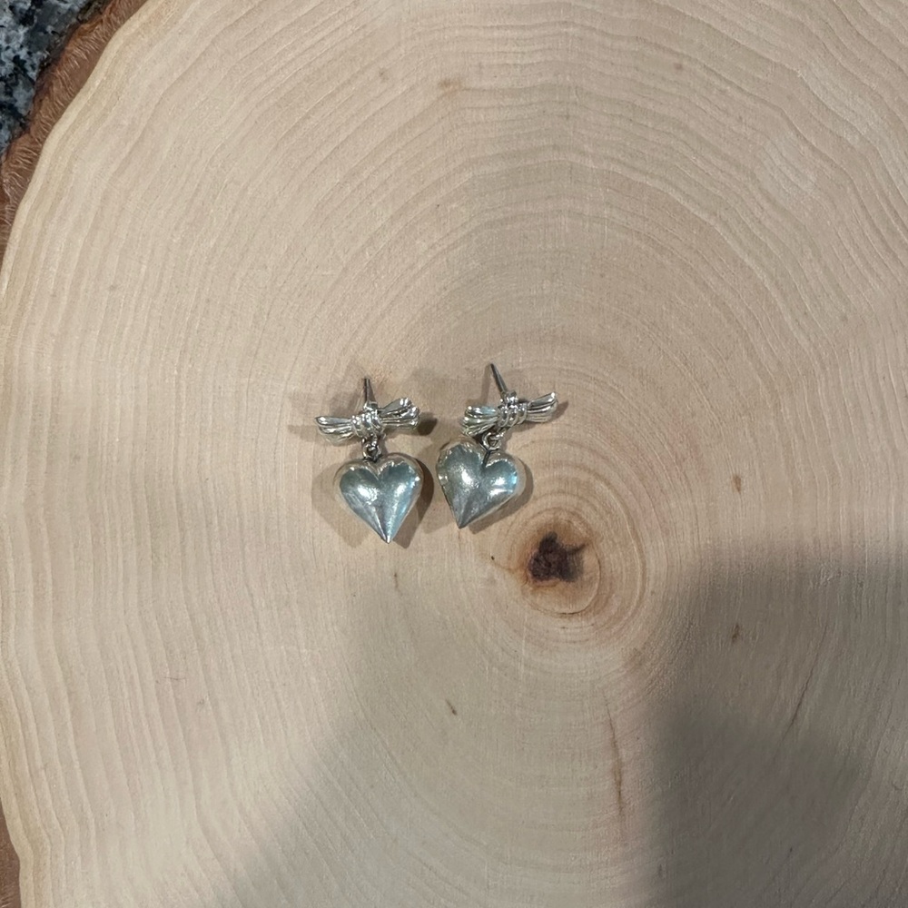 Silver Heart Earrings